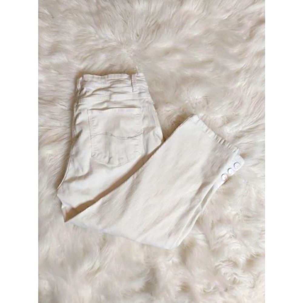 ‎Lee modern series Mid-rise white Capri jeans